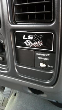 Image 3 of Silverado/Suv Dash emblem LSx- White/Black colorway