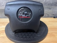 Image 2 of Silverado /TBSS Steering wheel emblem logo --Carbon Bowtie