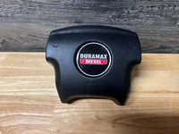 Image 3 of Silverado /SUV Steering wheel emblem logo -- Duramax -Red/White