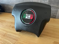 Image 3 of Silverado /SUV Steering wheel emblem logo -- Intimidator SS Silverado flag colorway