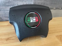 Image 4 of Silverado /SUV Steering wheel emblem logo -- Intimidator SS Silverado flag colorway