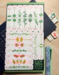 A Leaf from a Book tab sticker sheet