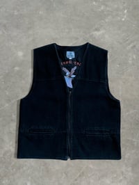 Image 2 of Vintage Harley Davidson Suede Leather Vest