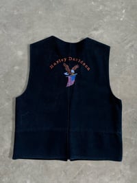 Image 1 of Vintage Harley Davidson Suede Leather Vest
