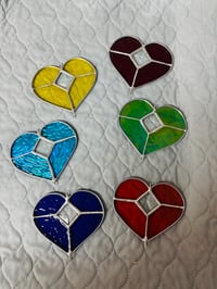 Image 4 of Heart with crystal - can be made to order