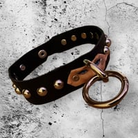 Image 3 of Studded leather heavy metal rocker Barbie bondage choker