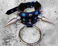 Image 1 of Dead space giant o-ring ultra spiked & studded glitter collar