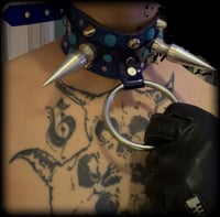 Image 5 of Dead space giant o-ring ultra spiked & studded glitter collar