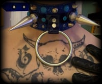 Image 2 of Dead space giant o-ring ultra spiked & studded glitter collar