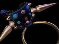 Image 3 of Dead space giant o-ring ultra spiked & studded glitter collar