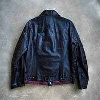 Image 2 of Vintage Golden Bear Leather Trucker Jacket