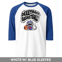 Image 2 of Detroit Basketball! 3 colors | Raglan 3/4 Sleeve