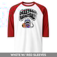 Image 3 of Detroit Basketball! 3 colors | Raglan 3/4 Sleeve