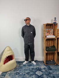 Image 4 of Gray "Simple" Fatigue pant