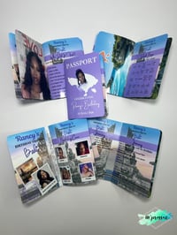 Image 4 of Custom Passport Itinerary Game Book