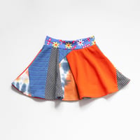 Image 3 of fighting illini size 4 5T patchwork courtneycourtney sweater top shirt and skirt illinois
