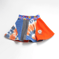 Image 1 of fighting illini size 4 5T patchwork courtneycourtney sweater top shirt and skirt illinois