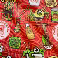 Image 6 of PRE-ORDER: CREATURE FROM THE CRAB RANGOON 100% Cotton Button-Up Short Sleeve Aloha Shirt