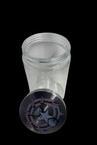 Image 2 of Customizable Glass Storage Jar with Stainless Steel Lid (4.375" x 6.625")