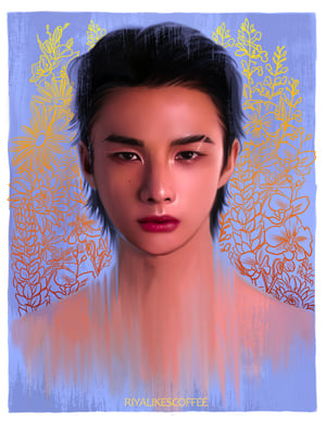 "Reverie" Hyunjin Large Art Print 8.5 x 11