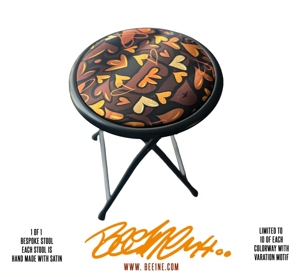 Image of Spread More Love Bee1ne Heart Motif stool