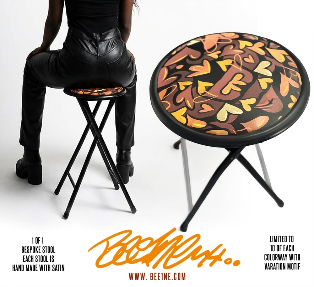 Image of Spread More Love Bee1ne Heart Motif stool