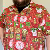 Image 1 of PRE-ORDER: CREATURE FROM THE CRAB RANGOON 100% Cotton Button-Up Short Sleeve Aloha Shirt