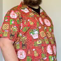Image 3 of PRE-ORDER: CREATURE FROM THE CRAB RANGOON 100% Cotton Button-Up Short Sleeve Aloha Shirt