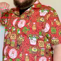 Image 4 of PRE-ORDER: CREATURE FROM THE CRAB RANGOON 100% Cotton Button-Up Short Sleeve Aloha Shirt