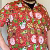 Image 2 of PRE-ORDER: CREATURE FROM THE CRAB RANGOON 100% Cotton Button-Up Short Sleeve Aloha Shirt