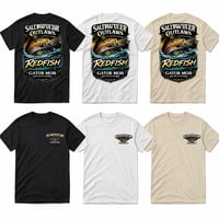 Image 3 of Redfish Strike – Saltwater Outlaws Tee
