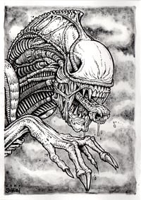 XENO III - original ink illustration