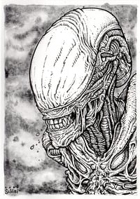 XENO IV - original ink illustration