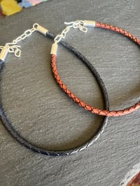 Image 4 of Turquoise Leather Choker Necklace II