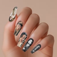 Image 1 of YOONGI SUGA AUGST-D BTS NAIL DECALS