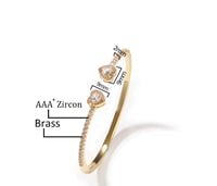 Image 2 of Silver Heart Iced Bracelet