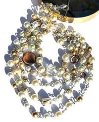 Image 1 of Golden Pearl Necklace 