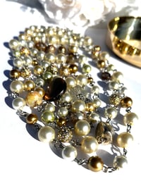 Image 3 of Golden Pearl Necklace 