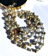 Image 4 of Golden Pearl Necklace 