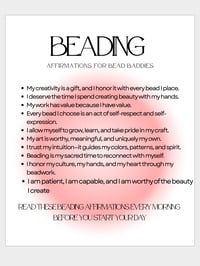 Bead Baddie Affirmations Digital Download