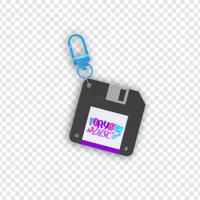 Image 2 of PKMN: Upgrade Floppy Disc Keychain
