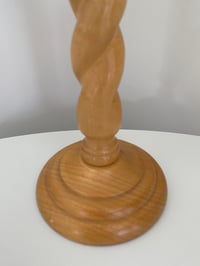 Image 2 of Green Paisley Wooden Lamp