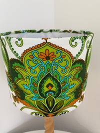 Image 3 of Green Paisley Wooden Lamp