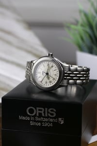 Image 5 of 1996 Oris Small Crown Pointer Date 7465 - Full Set - Freshly serviced - Automatic 654 Movement