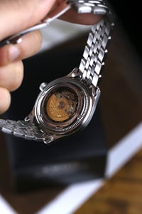 Image 8 of 1996 Oris Small Crown Pointer Date 7465 - Full Set - Freshly serviced - Automatic 654 Movement