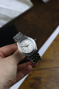 Image 4 of 1996 Oris Small Crown Pointer Date 7465 - Full Set - Freshly serviced - Automatic 654 Movement