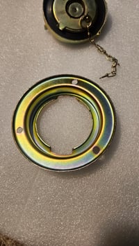 Image 4 of 72-76 240z 260z 280z Fuel cap/base/chain - Re-plated 