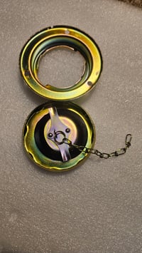 Image 4 of 70-71 240z Fuel cap/base/chain - Re-plated