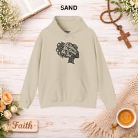 Image 6 of "She Believed She Could So She Did" Sweatshirt Hoodie— Linocut Motivational 