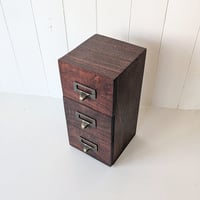 Image 5 of Apothecary Tower - 3 Drawer Walnut Desktop Organizer II
